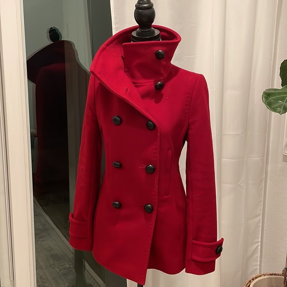 Babaton Red Winter Coat - Picture 3 of 12
